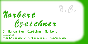 norbert czeichner business card